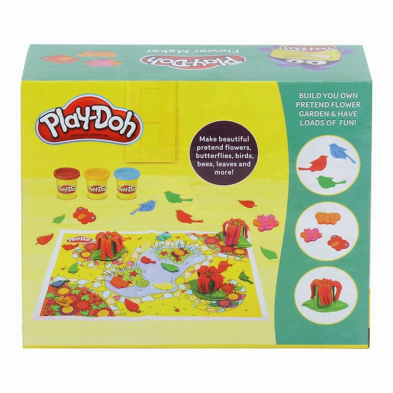 Play-Doh Flower Maker Toy for Kids 3 Years and Up with 3 Non-Toxic Colors
