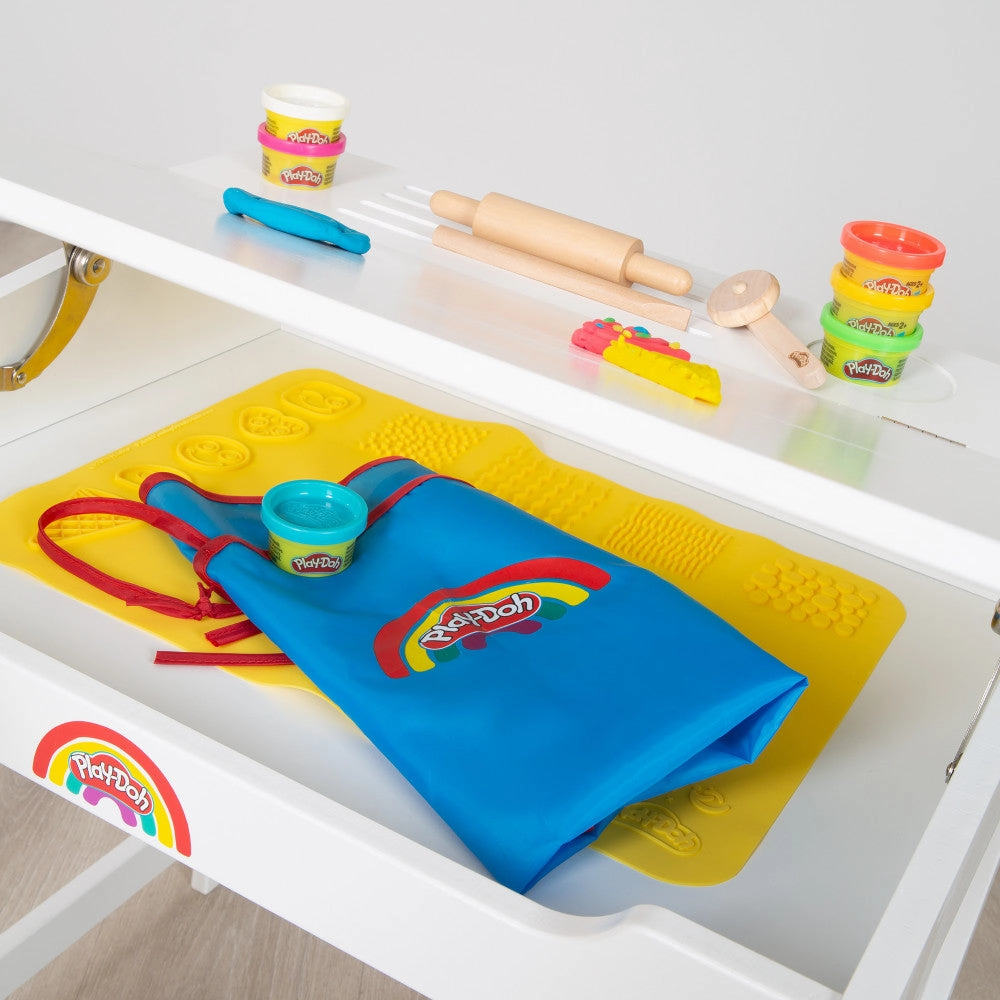 Play-Doh School Desk & Chair - Wooden Creative Station Playset