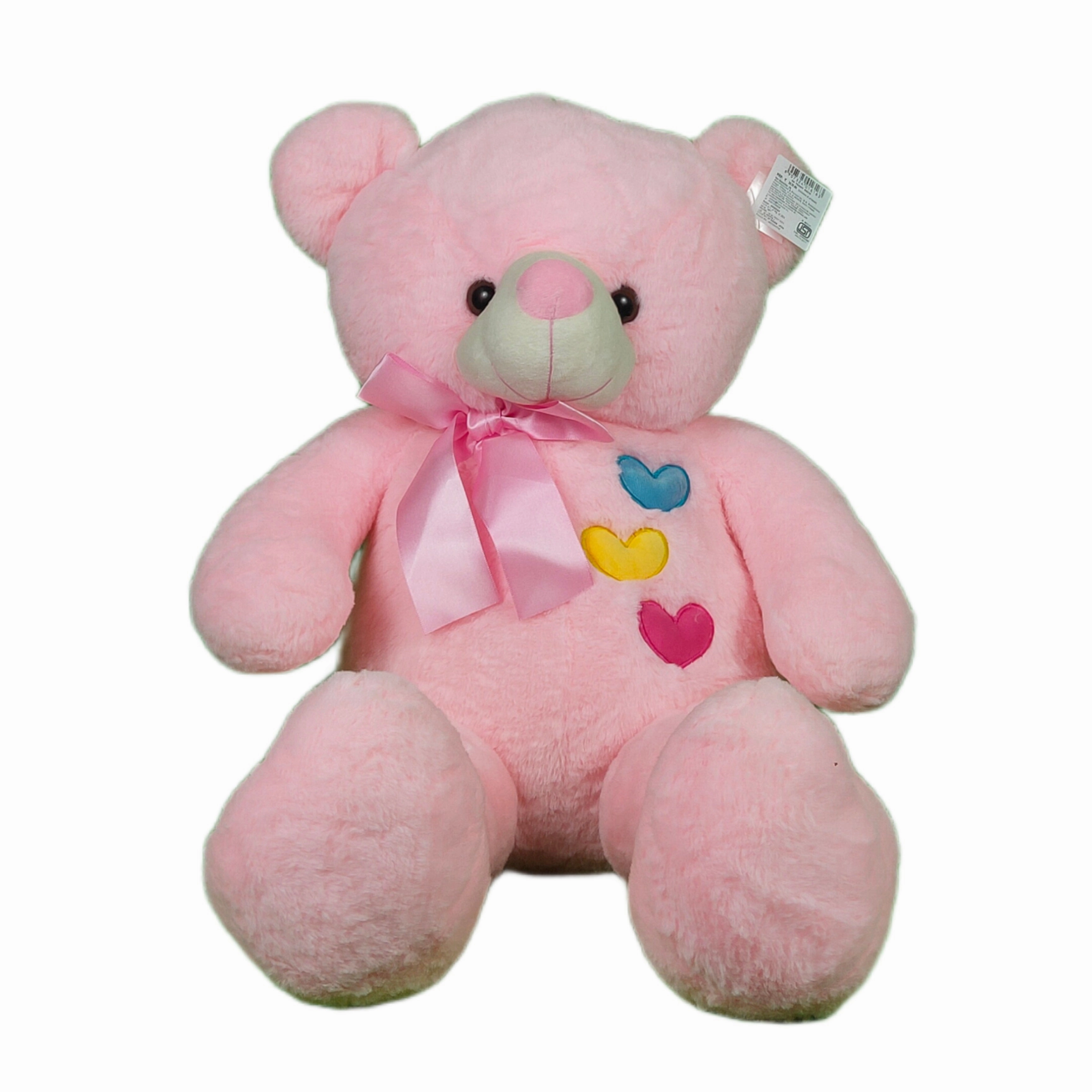 Play Hour Teddy Bear Plush Soft Toy for Ages 3 Years and Up - Pink, 90cm