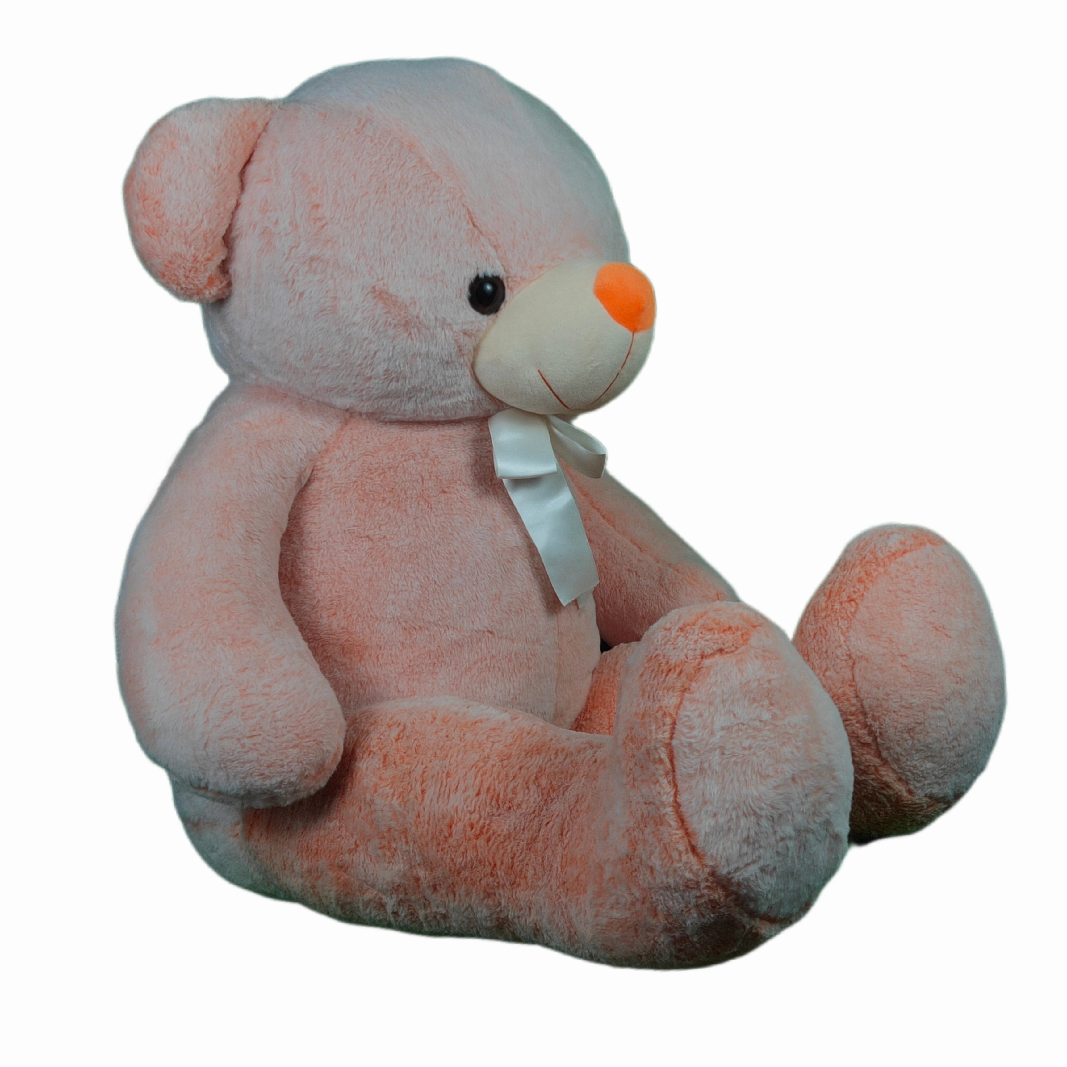 Play Hour Wolly The Teddy Bear Plush Soft Toy for Ages 3 Years and Up - Orange, 120cm