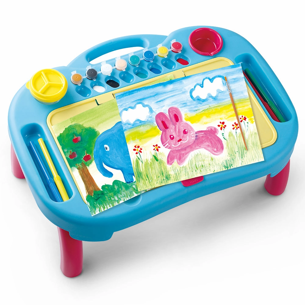 Playgo Toys Ent. Ltd. Draw & Carry Desk 19 Pieces