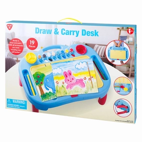 Playgo Toys Ent. Ltd. Draw & Carry Desk 19 Pieces