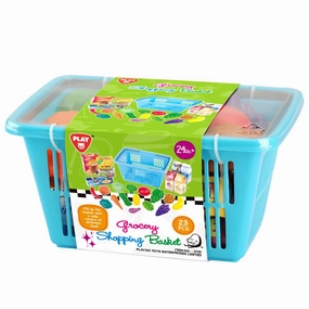 Playgo Toys Ent. Ltd. Grocery Shopping Basket 23 Pieces