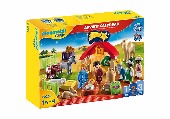 Playmobil 70259 1-2-3 Christmas Manger Advent Calendar