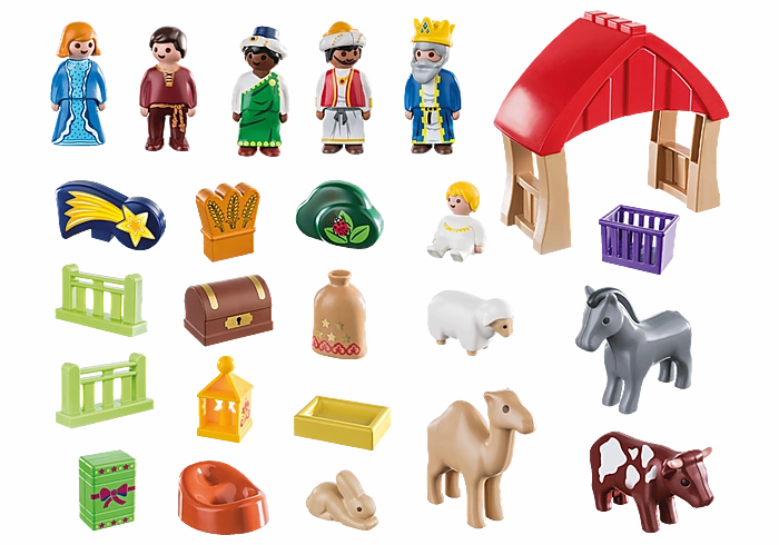 Playmobil 70259 1-2-3 Christmas Manger Advent Calendar