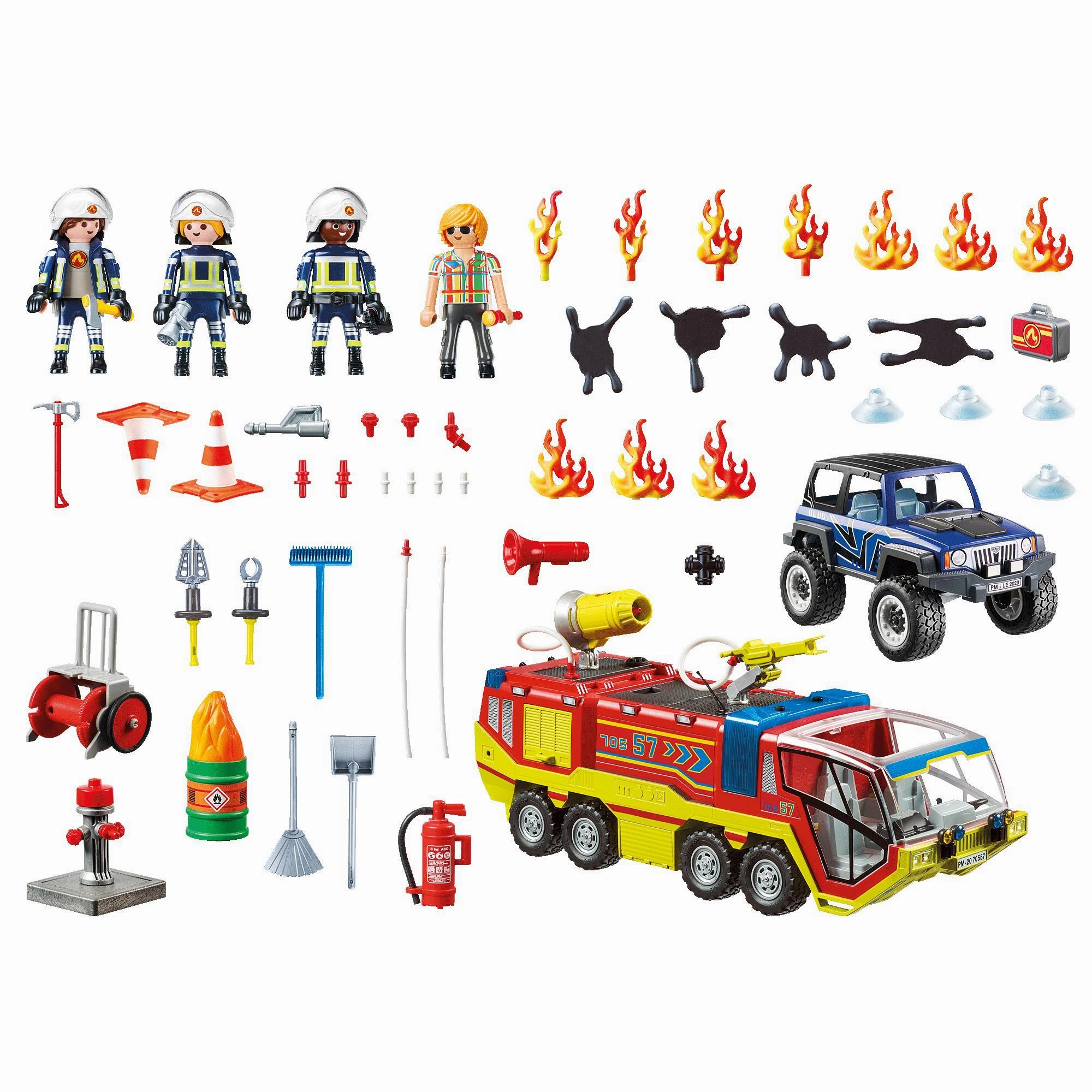 Playmobil 70557 City Action Fire Engine With Truck Promo-Pack