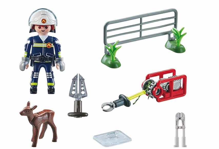 Playmobil Action Heroes 71467 Firefighter's Animal Rescue for Ages 4 