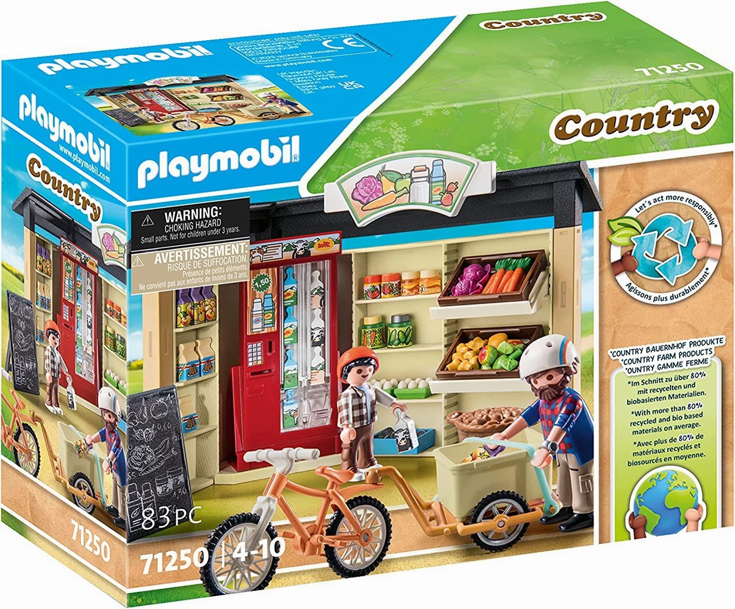 Playmobil Country 71250 Country Farm Shop Playset for Ages 4 and Up