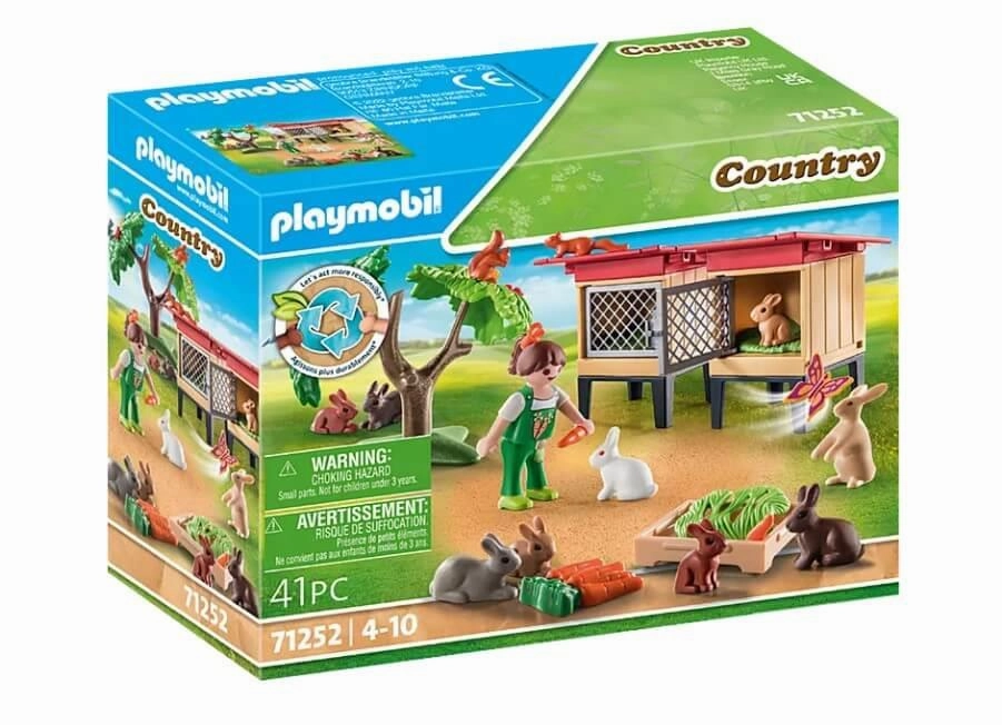 Playmobil Country 71252 Rabbit Hutch Playset for Children Age 4 and Up