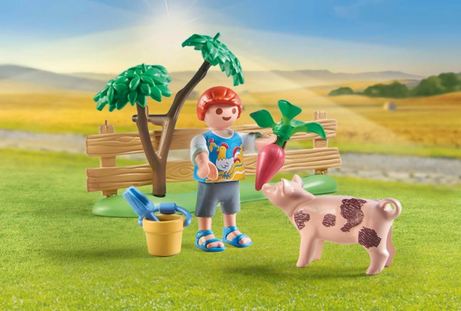 Playmobil Country 71443 Vegetable Garden with Grandparents for Ages 4 
