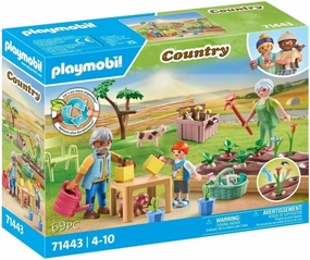 Playmobil Country 71443 Vegetable Garden with Grandparents for Ages 4 