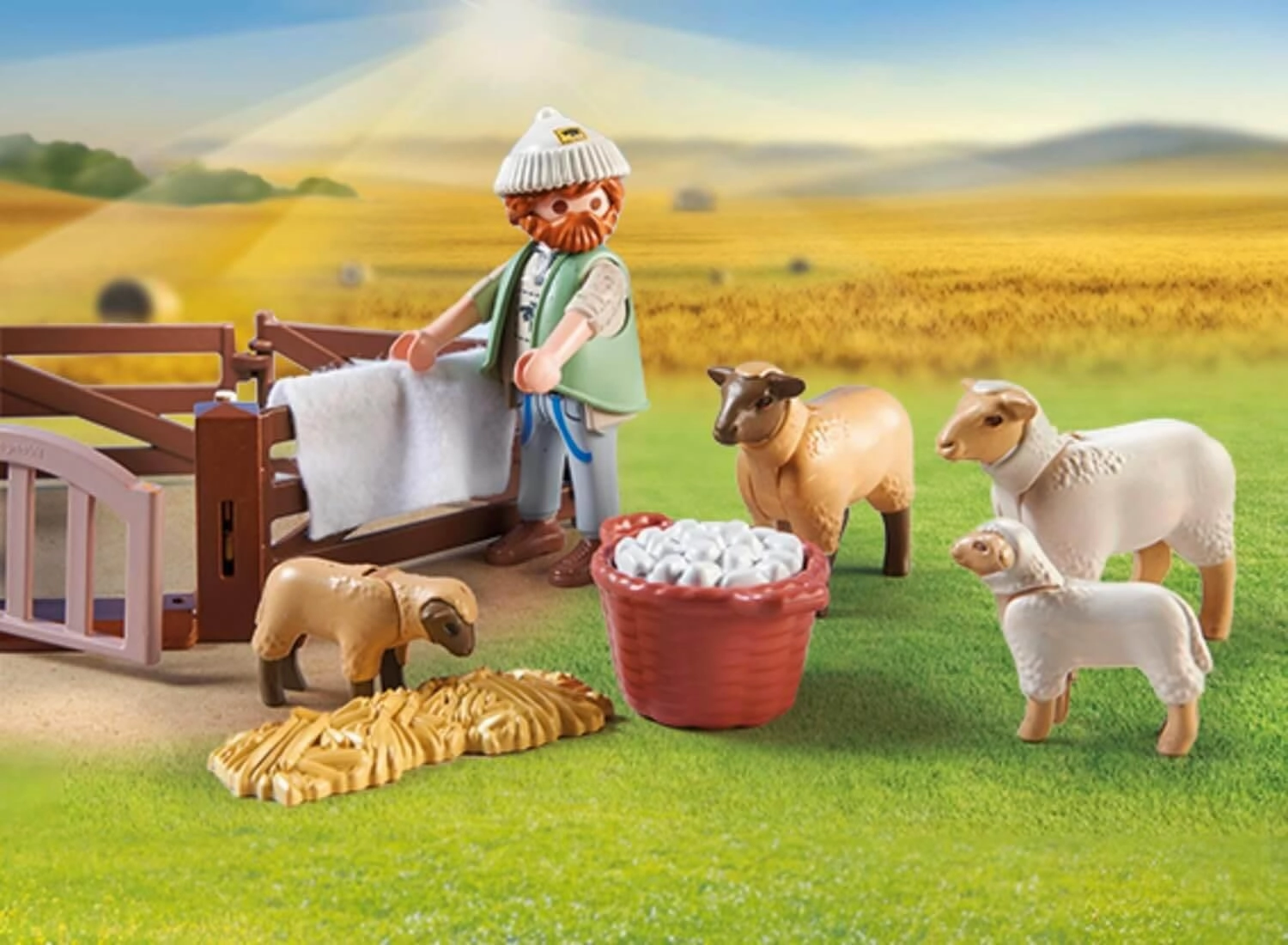 Playmobil Country 71444 Young Shepherd with Flock of Sheep for Ages 4 