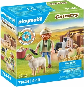 Playmobil Country 71444 Young Shepherd with Flock of Sheep for Ages 4 