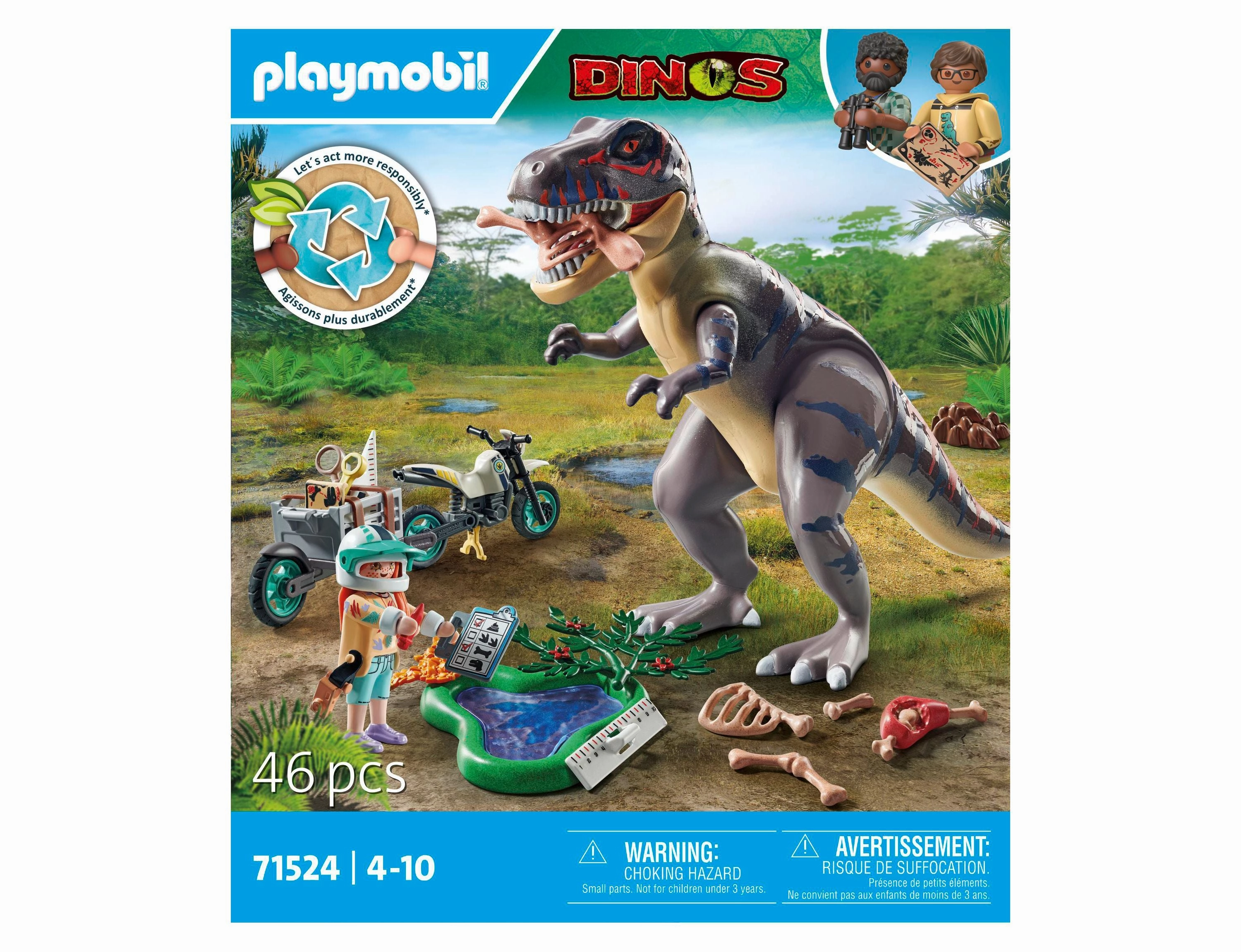 PLAYMOBIL T-REX HUNT Adventure Play Set