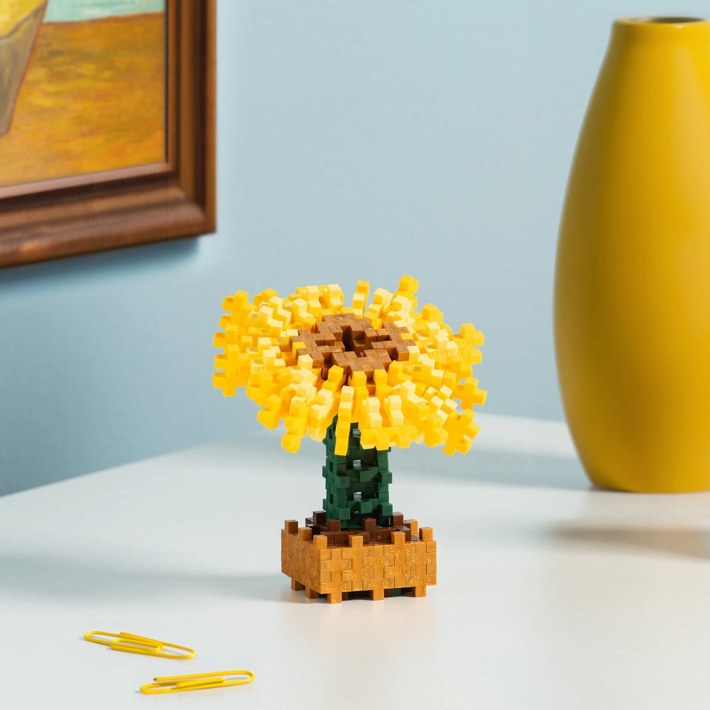 Plus-Plus Inspired Van Gogh Sunflowers Building Set - 350 Pieces
