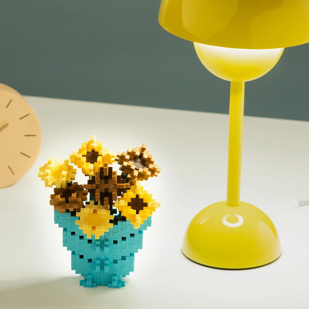 Plus-Plus Inspired Van Gogh Sunflowers Building Set - 350 Pieces