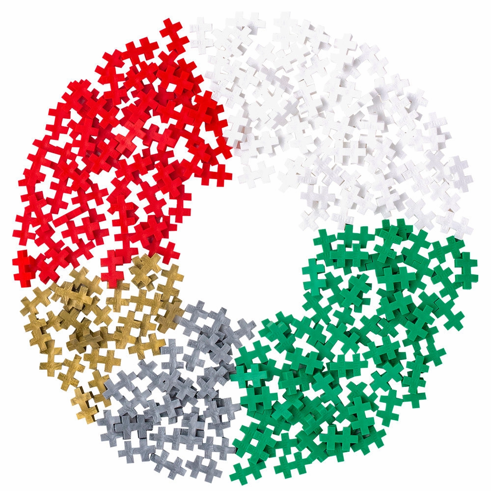 Plus-Plus Open Play Tube - Festive 240-Piece Building Set, Ages 5 