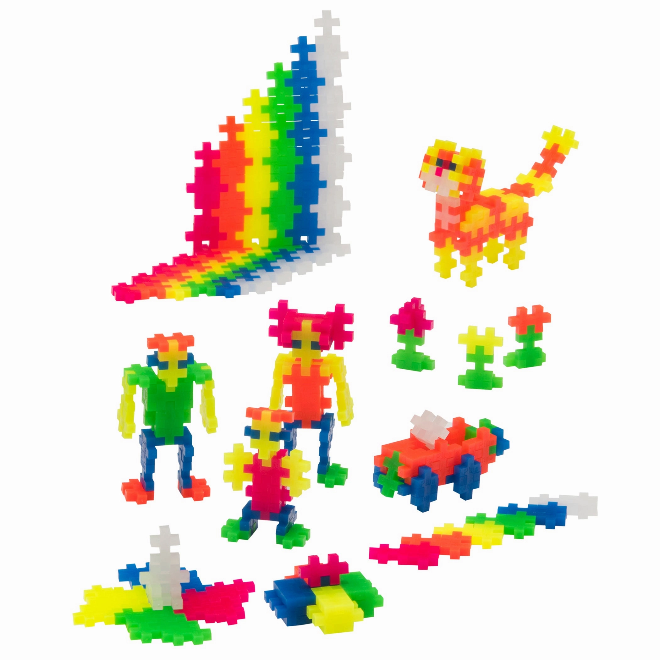 Plus-Plus School Set - 3600 Pieces with 12 Baseplates, Assorted Colors