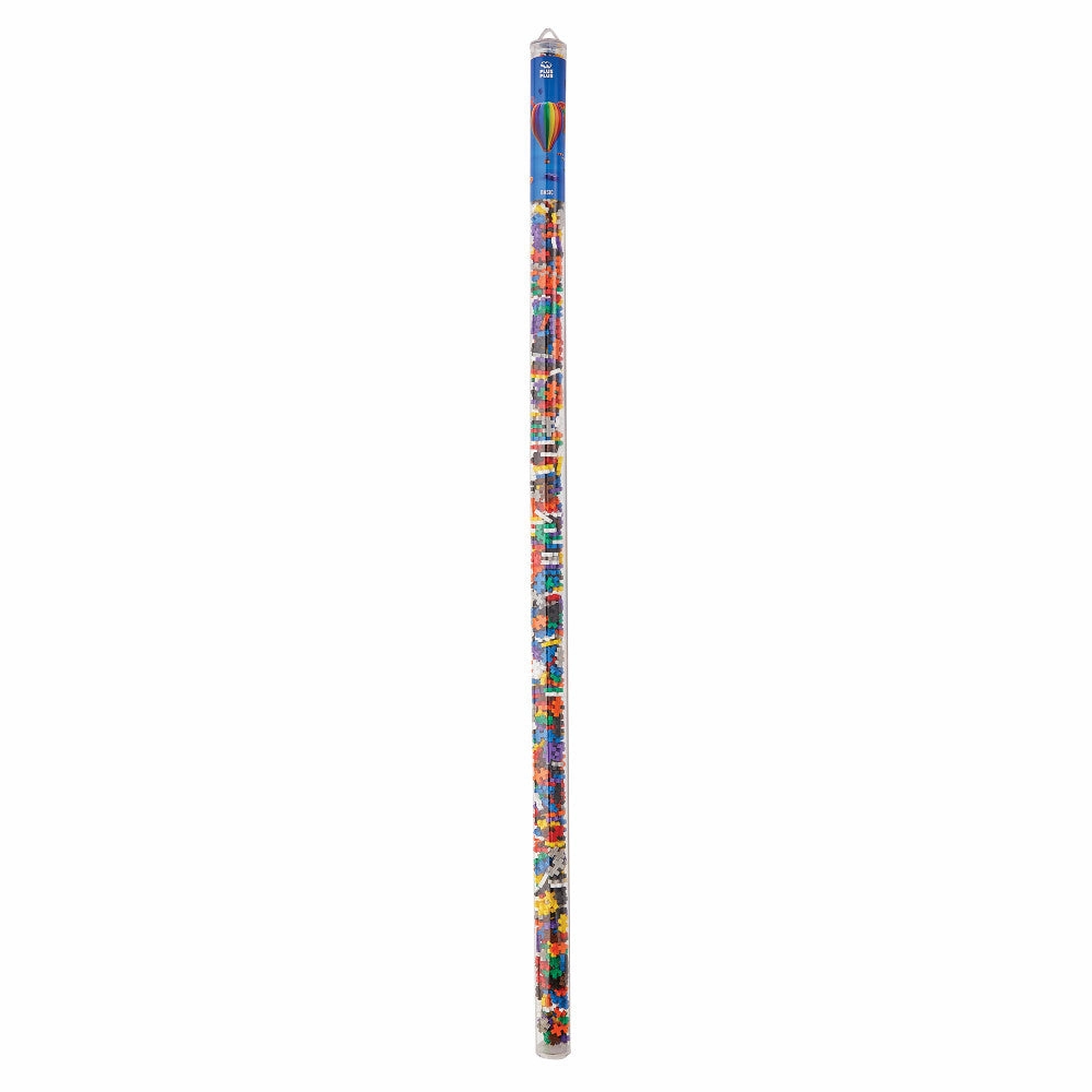 Plus-Plus Super Tube - 500 Piece Basic Color Mix - Creative Building Toy for Kids