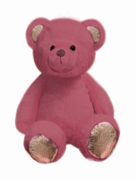Plush Russ Crackle Bears 14 Inch Dusky Pink