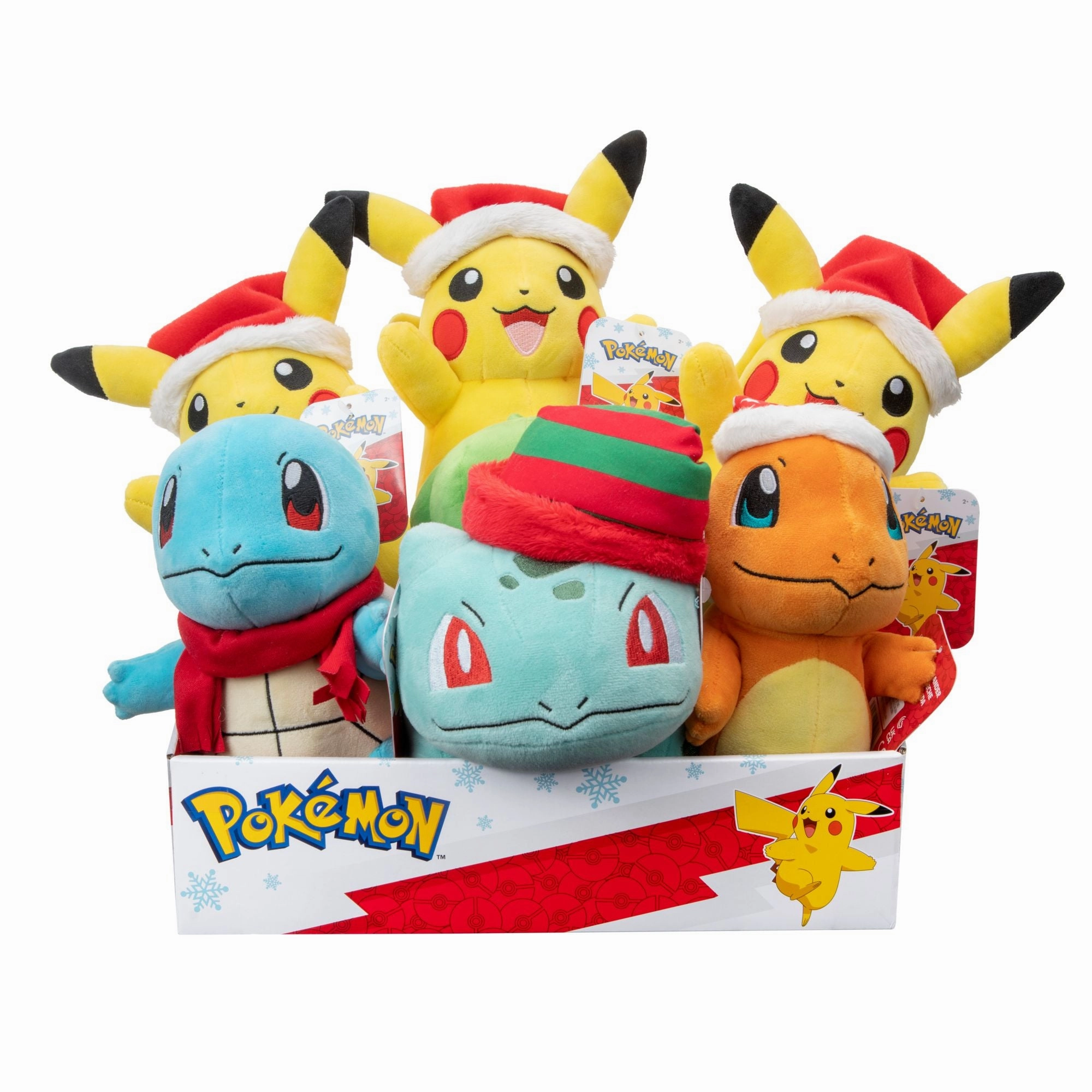 Pokemon Seasonal Holiday 8 Inch Plush - Bulbasaur With Christmas Hat