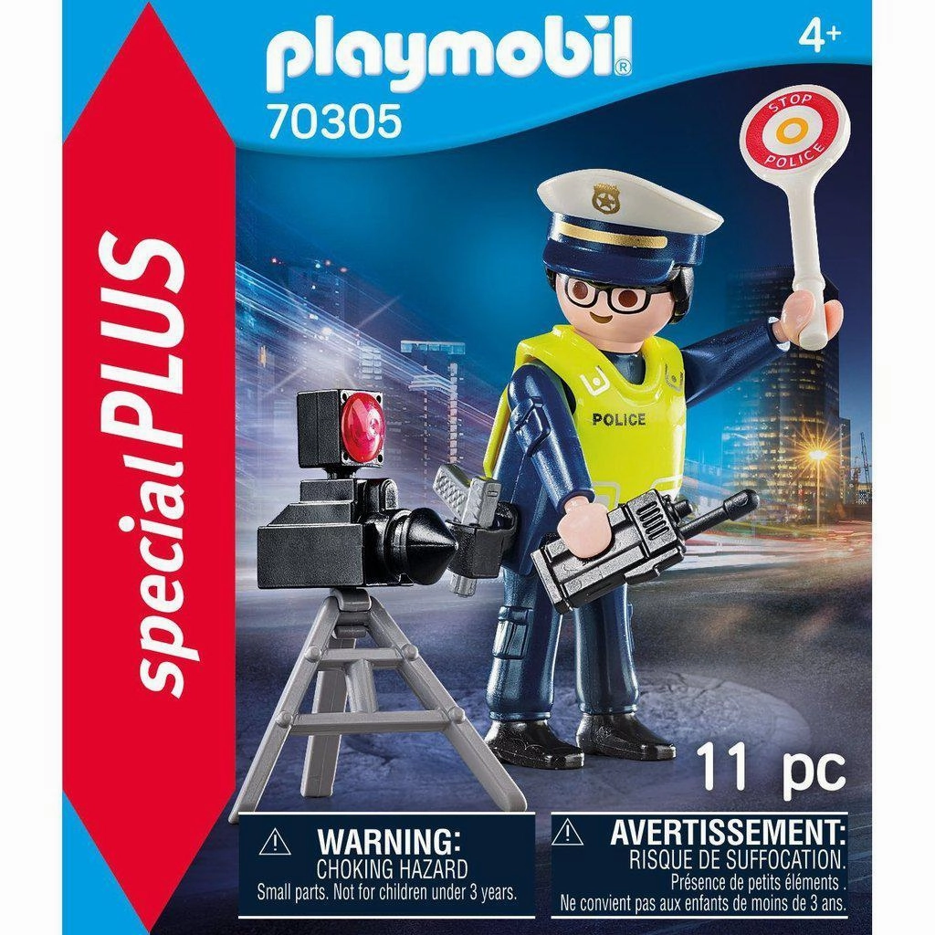 Police Officer with Speed Trap