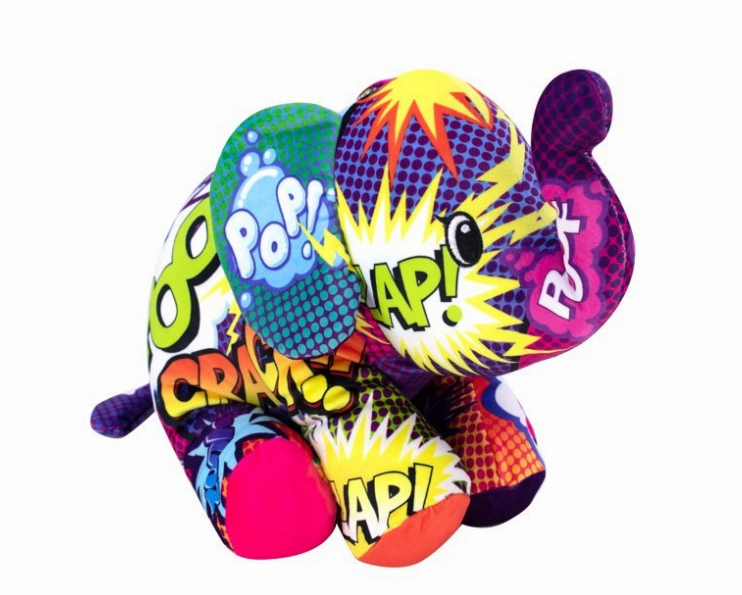 Pop Art Soft Mammoth Size Bean-Filled Collectible Plush Wham