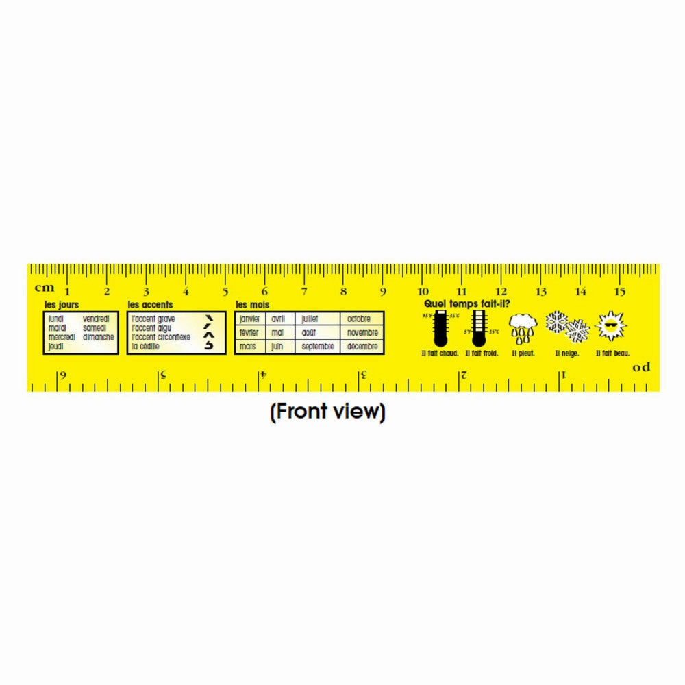 Poster Pals French Vocabulary Learning Bookmarks - 64-Pack Educational Tool