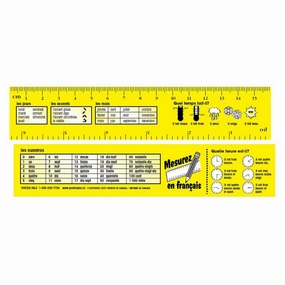 Poster Pals French Vocabulary Learning Bookmarks - 64-Pack Educational Tool