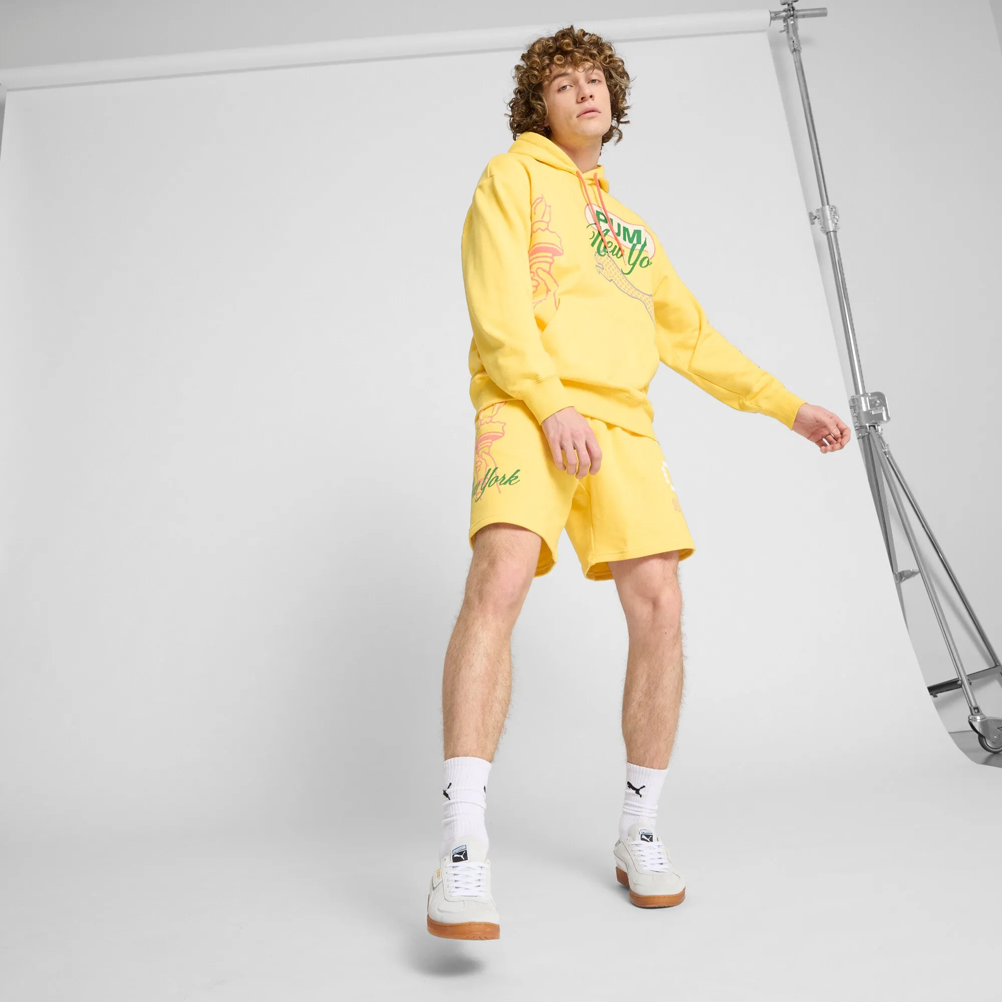 PUMA Men's Wardrobe Essentials Bright Lights NYC Flagship 7" Shorts