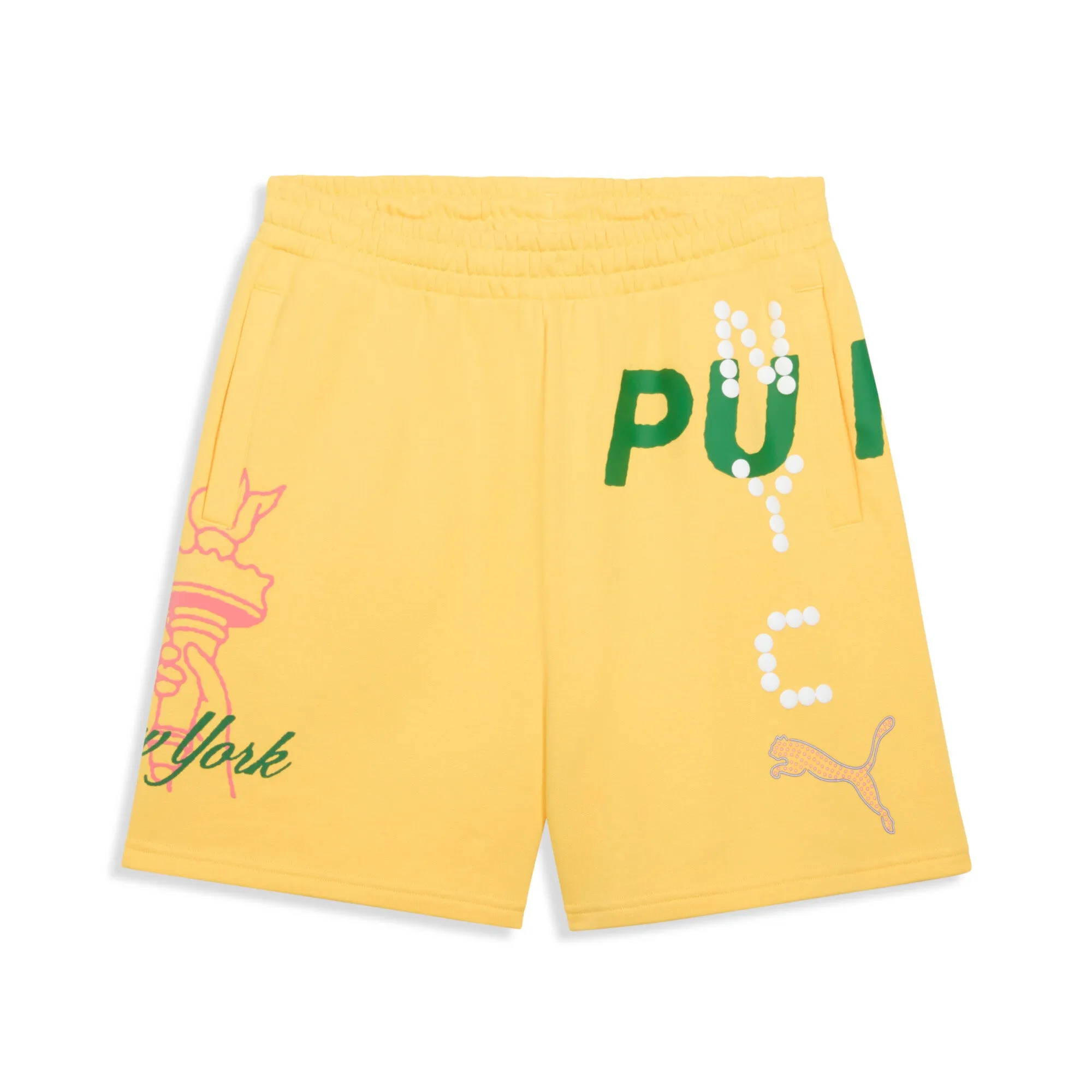 PUMA Men's Wardrobe Essentials Bright Lights NYC Flagship 7" Shorts