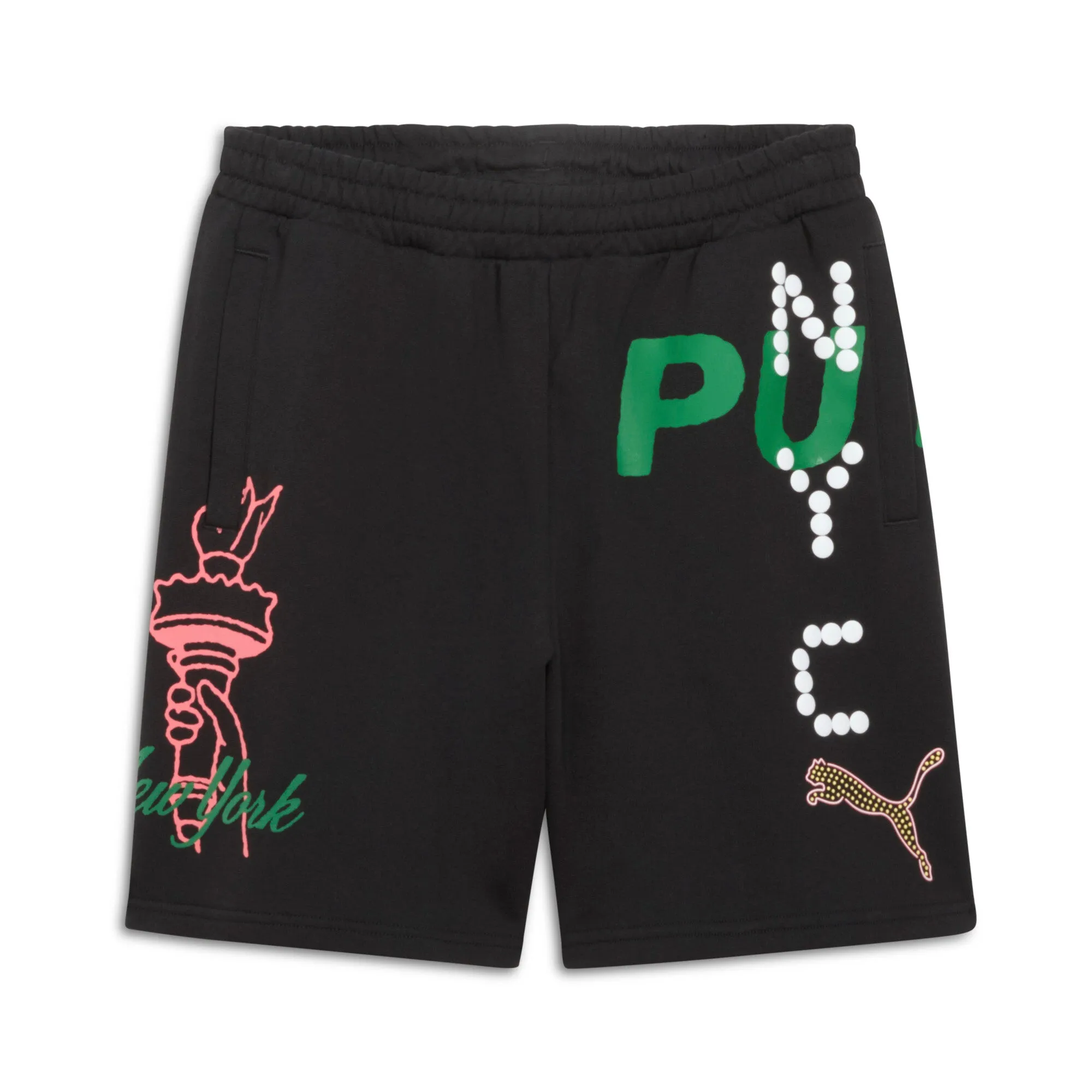 PUMA Men's Wardrobe Essentials Bright Lights NYC Flagship 7" Shorts