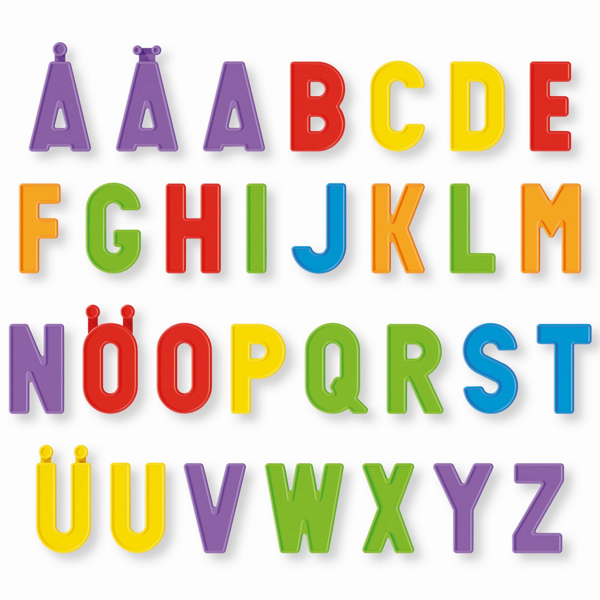Quercetti Magnetic Discovery Board - Double-Sided Learning Tablet with Letters and Animal Magnets