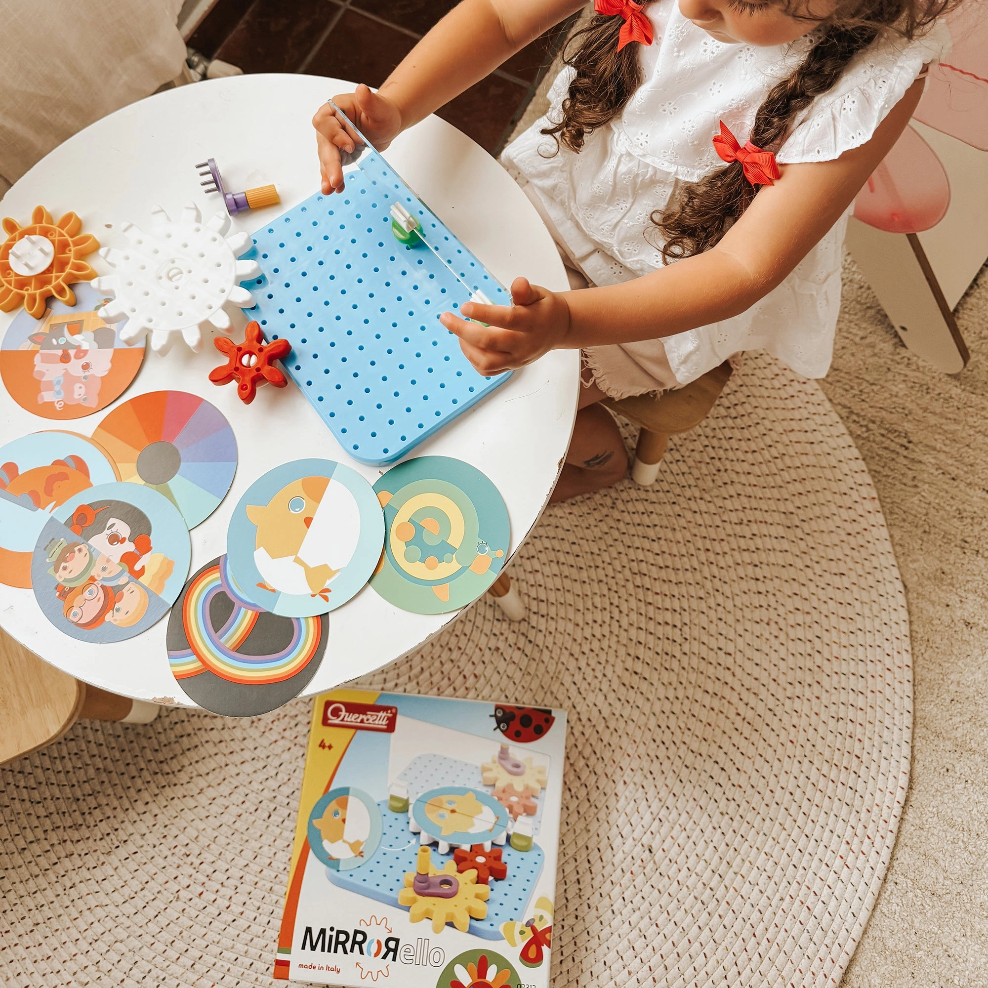Quercetti Mirrorello - Interactive Gear Assembly Toy - STEM Learning for Kids 4 