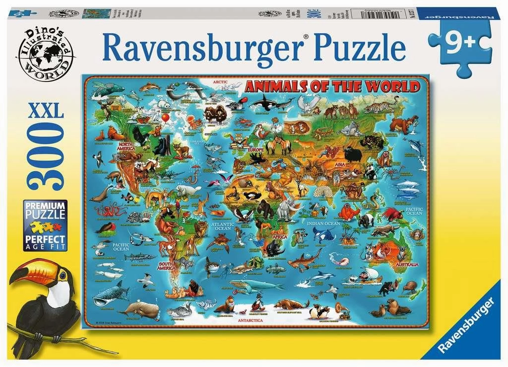 Ravensburger Animals of the World 300 XXL Piece Jigsaw for Ages 9 & Up