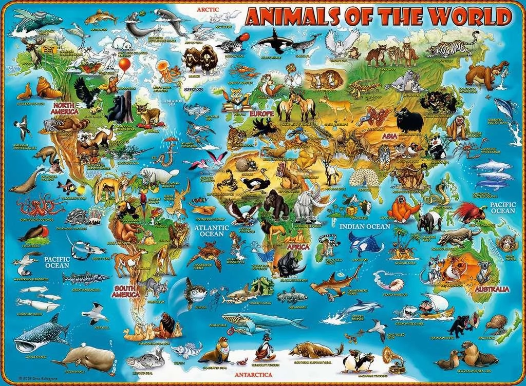 Ravensburger Animals of the World 300 XXL Piece Jigsaw for Ages 9 & Up
