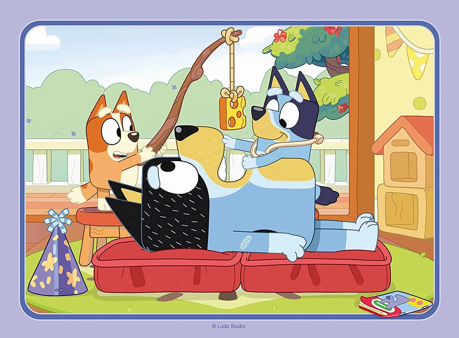 Ravensburger Bluey 4 in A Box Jigsaw Puzzles for Ages 3 and Up