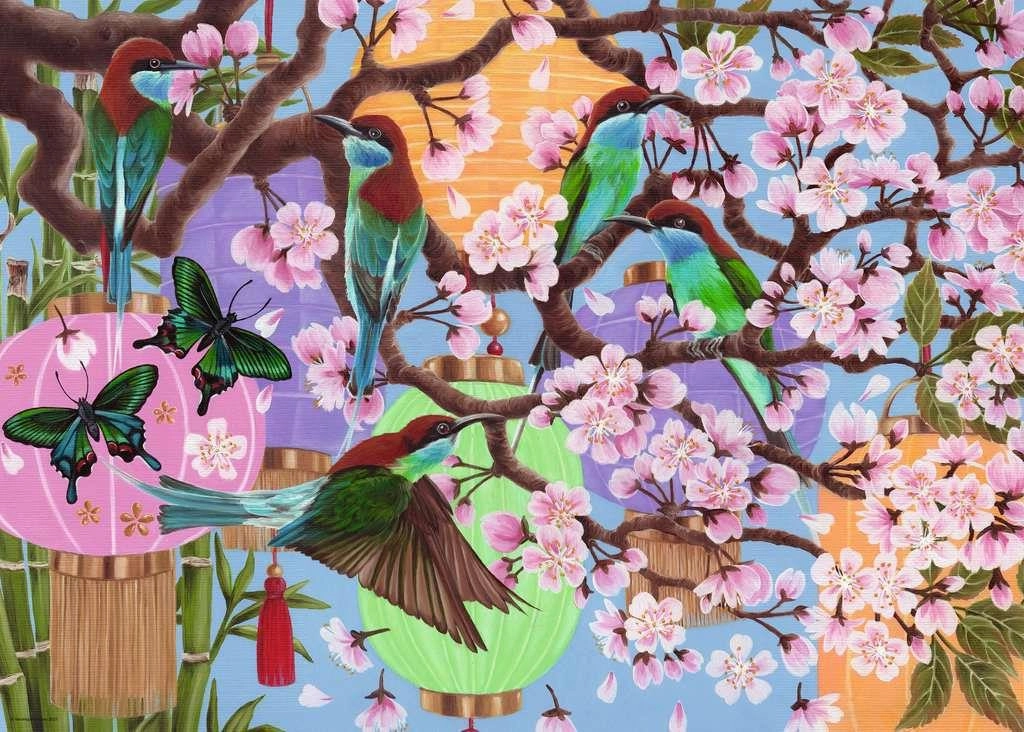 Ravensburger Cherry Blossom Time 1000 Piece Jigsaw for Ages 14 and Up