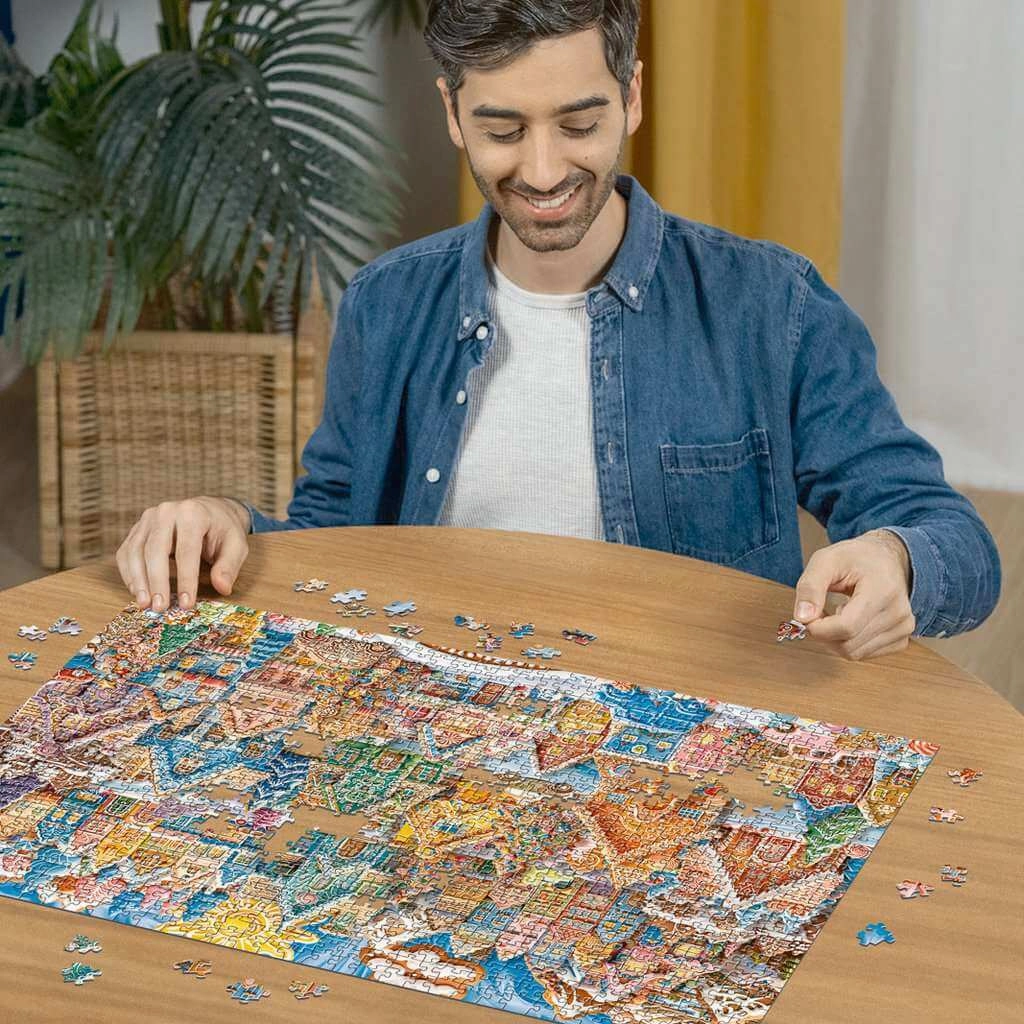 Ravensburger Christmas Cookie Village 1000 Piece Jigsaw for Ages 14 