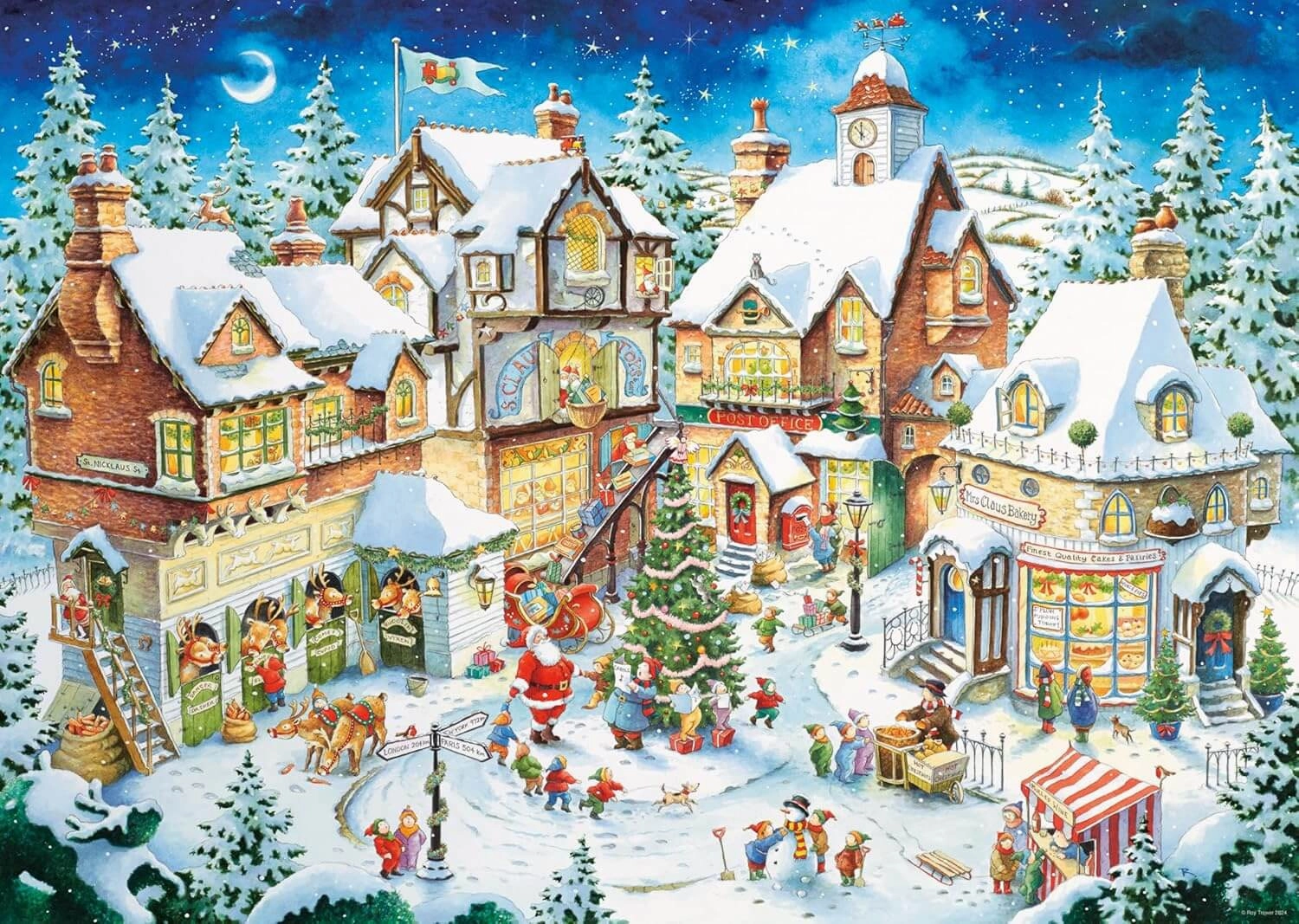 Ravensburger Christmas Village 50th Anniversary 1000 PC Jigsaw Age 14 
