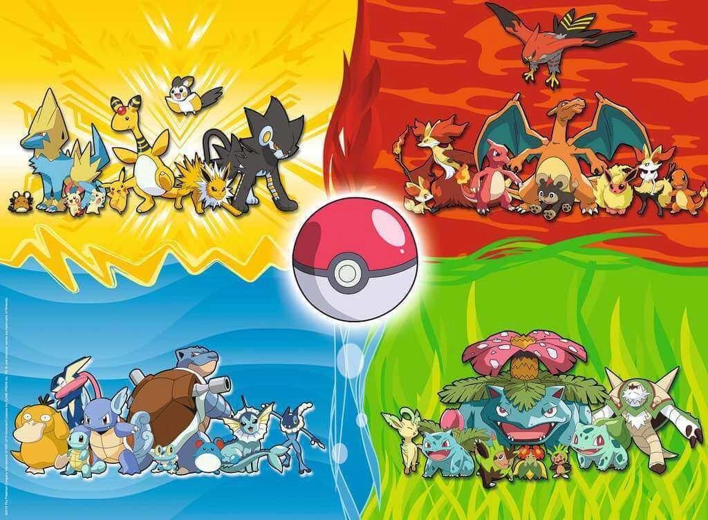 Ravensburger Different Types of Pokmon 150 XXL PC Jigsaw for Ages 7 