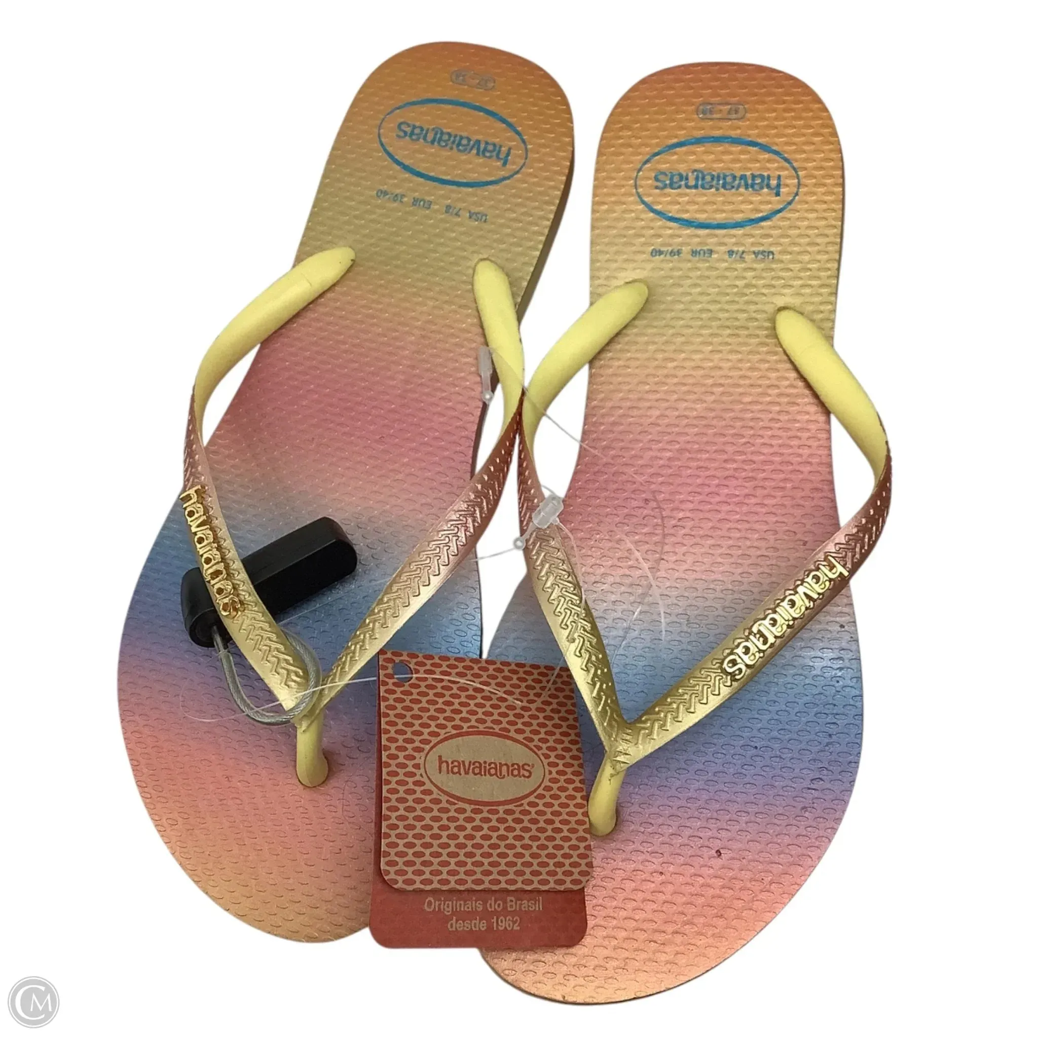 Sandals Flip Flops By Havaianas In Multi-colored, Size: EU 39/40 = US 7/8