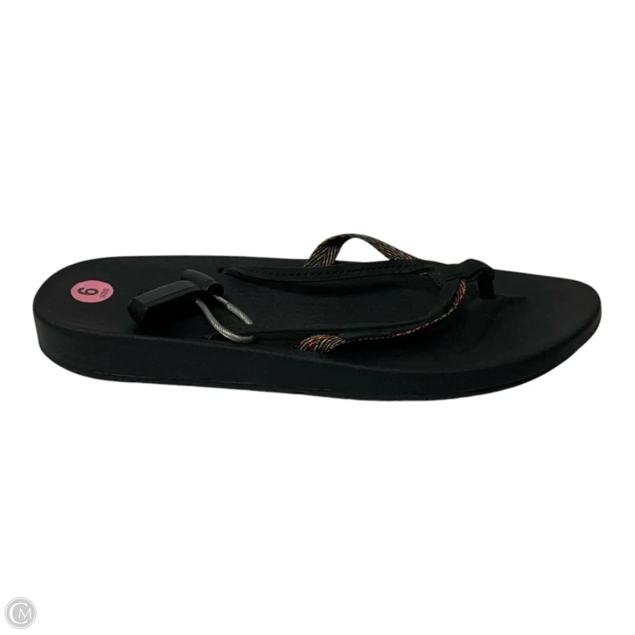 Sandals Flip Flops By Teva In Black, Size: 9