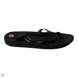 Sandals Flip Flops By Teva In Black, Size: 9