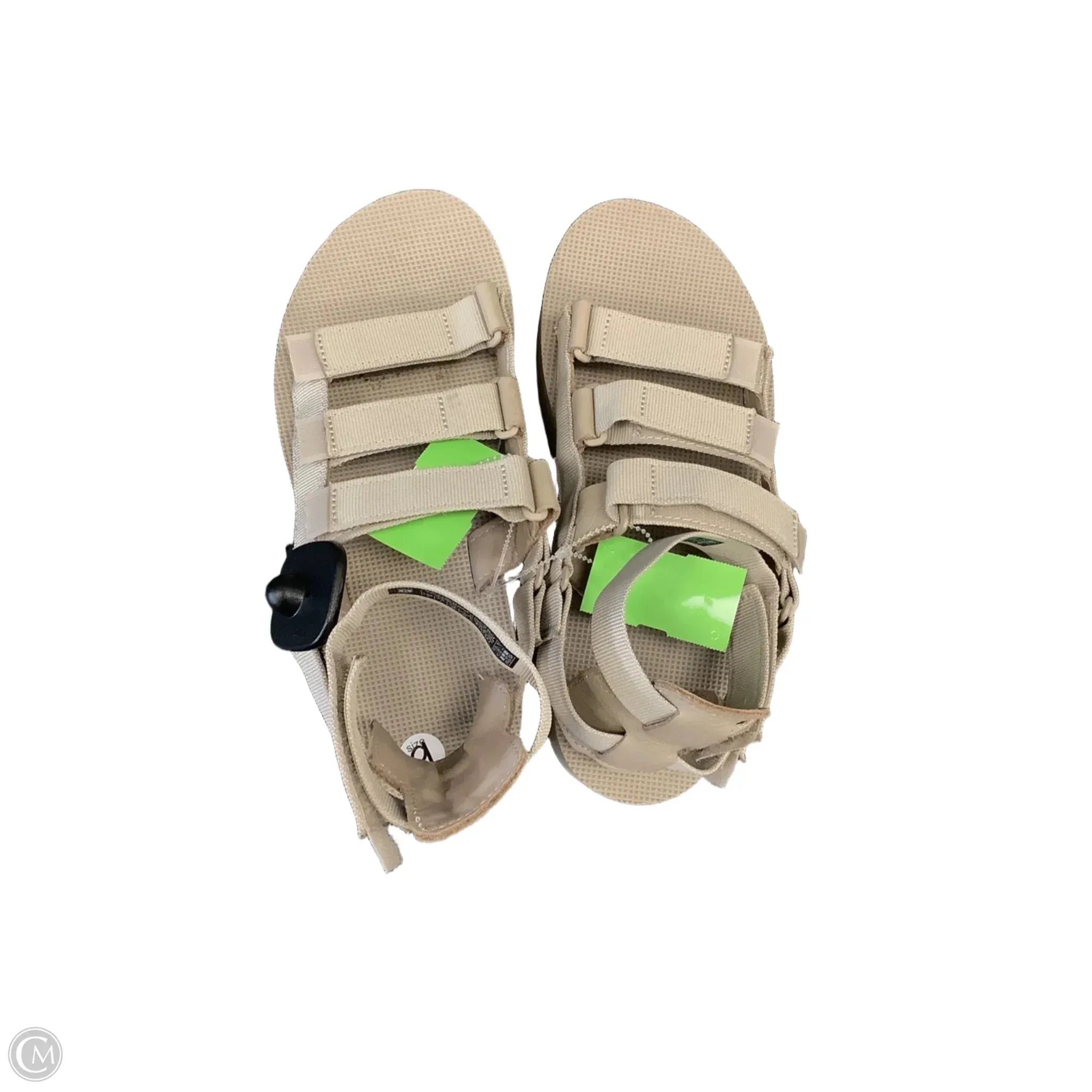 Sandals Heels Platform By Teva In Taupe, Size: 9