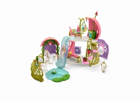 Schleich Bayala Glittering Flower House Playset with Unicorns and Stable