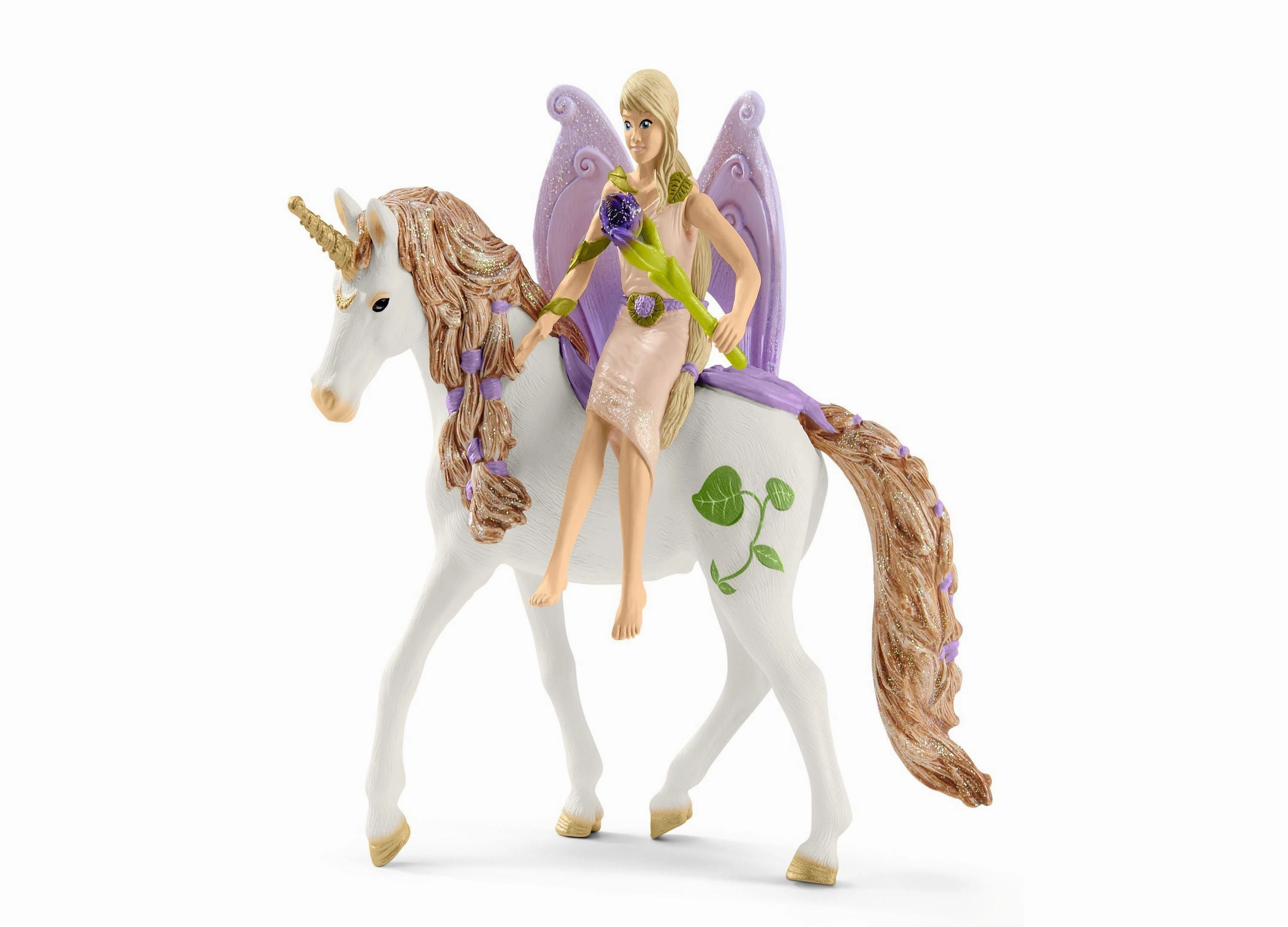 Schleich Bayala Glittering Flower House Playset with Unicorns and Stable