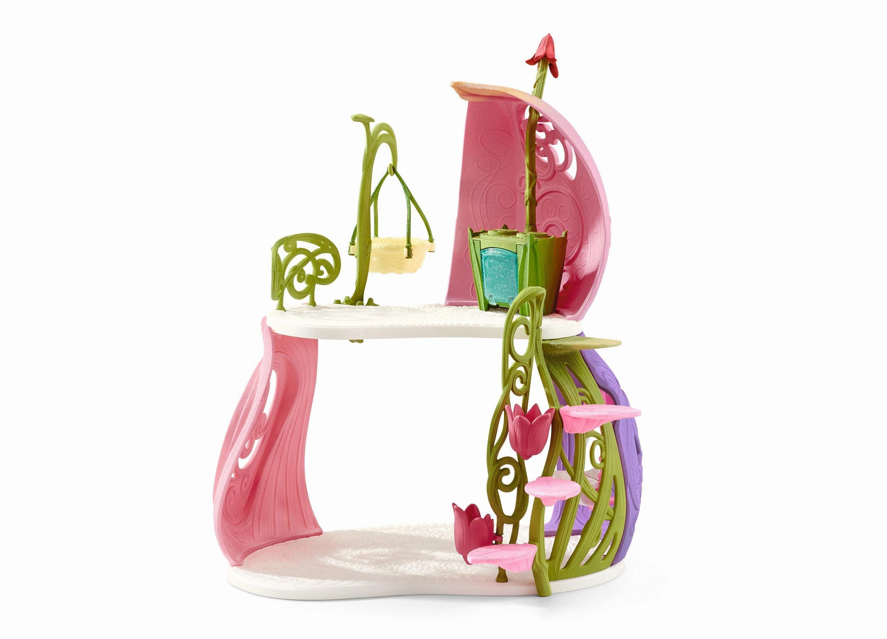 Schleich Bayala Glittering Flower House Playset with Unicorns and Stable