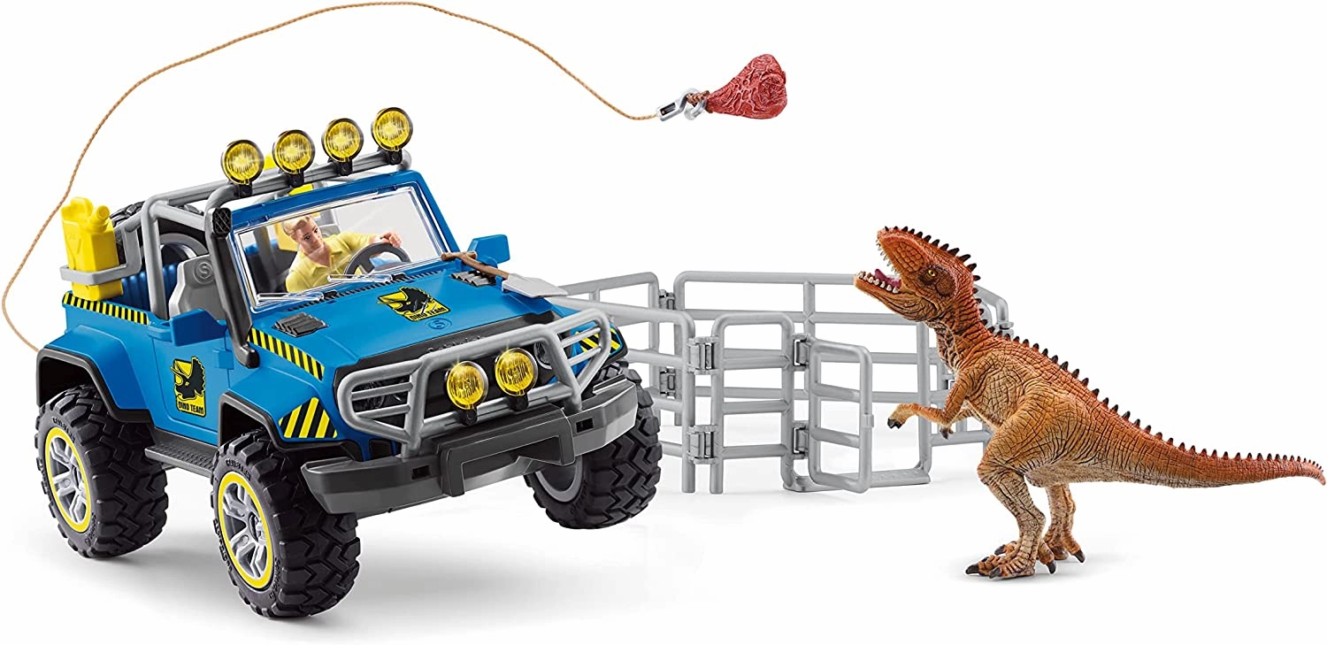 Schleich Dinosaurs Off-Road Vehicle With Dino Outpost Set