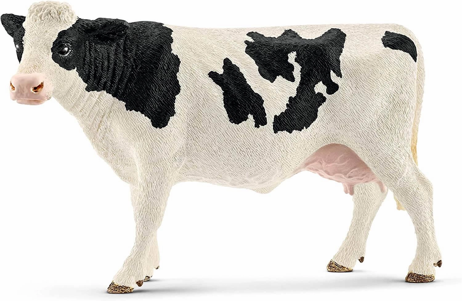 Schleich Farm World 13797 Holstein Cow Toy Figurine for Ages 3 and Up